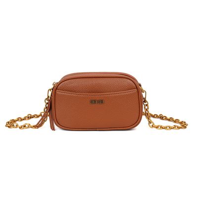 Bolsa Camera Bag Marrom Floater Alça Corrente