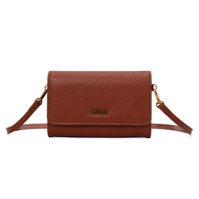 Bolsa Carteira Floater Marrom Alça Transversal