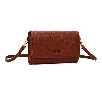 Bolsa Carteira Floater Marrom Alça Transversal