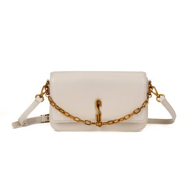 Bolsa Pequena Soft Marfim Transversal