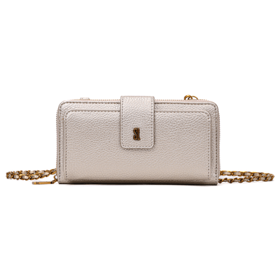 Bolsa Carteira Floater Off White  Alça Corrente Transversal