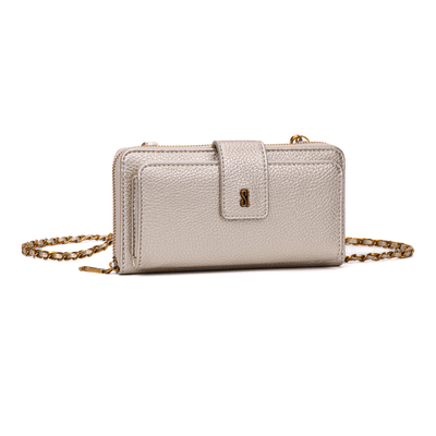 Bolsa Carteira Floater Off White  Alça Corrente Transversal