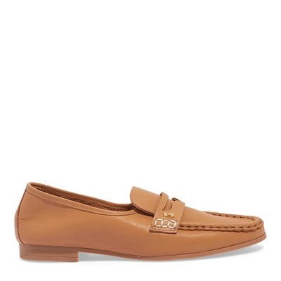 Mocassim Couro Floater  Caramelo