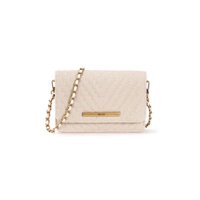 Bolsa Canvas Off White Alça Transversal