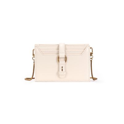 Bolsa Carteira Soft Off White Alça Transversal