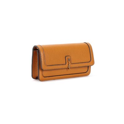 Bolsa Pequena Floater Texturizado Caramelo Transversal