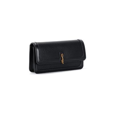Bolsa Pequena Floater Texturizado Preto Transversal