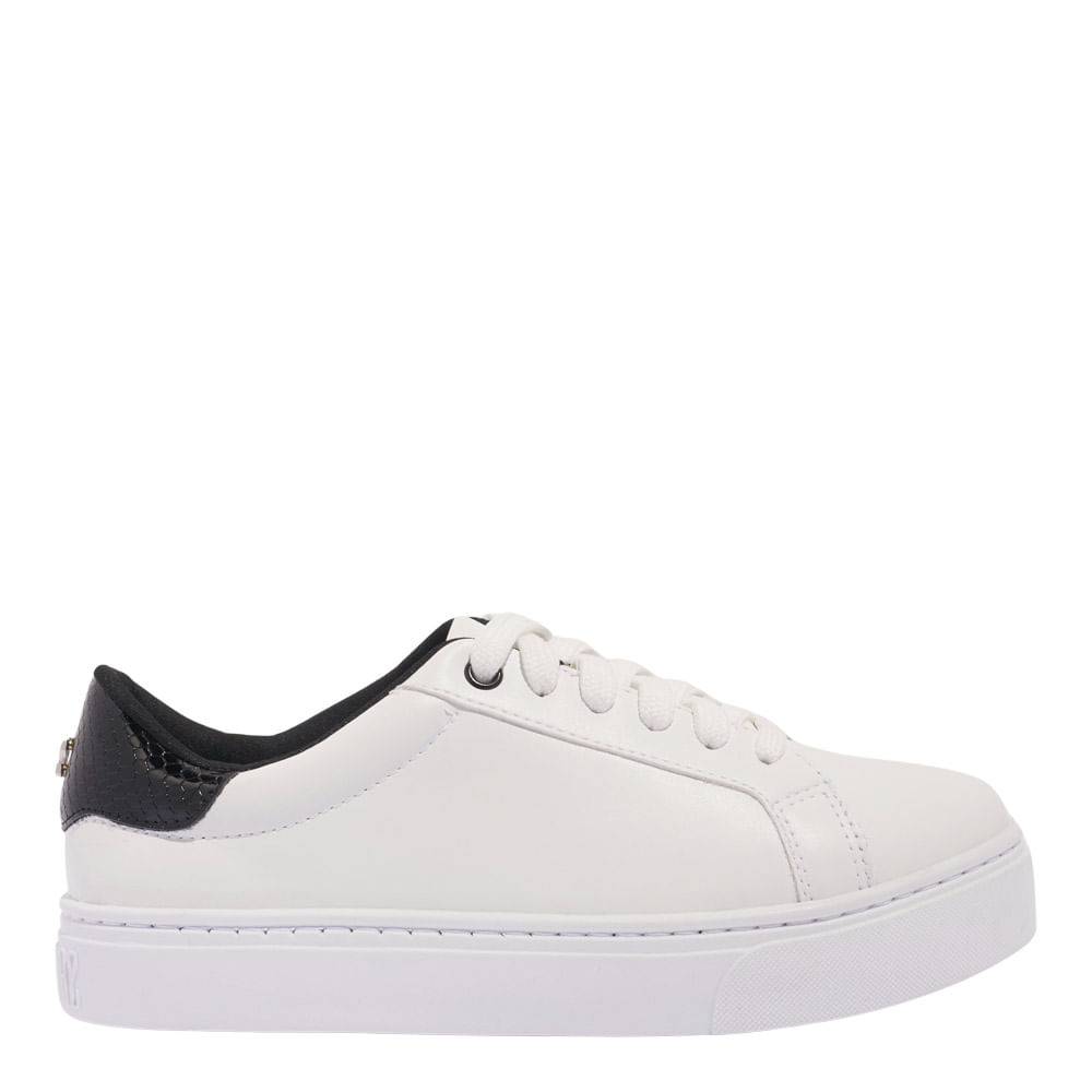 Tênis Floater Lux Branco E Preto Recortes - Santa Lolla