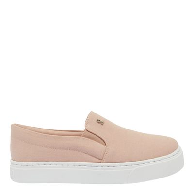 Tênis Slip On Lona Rosê