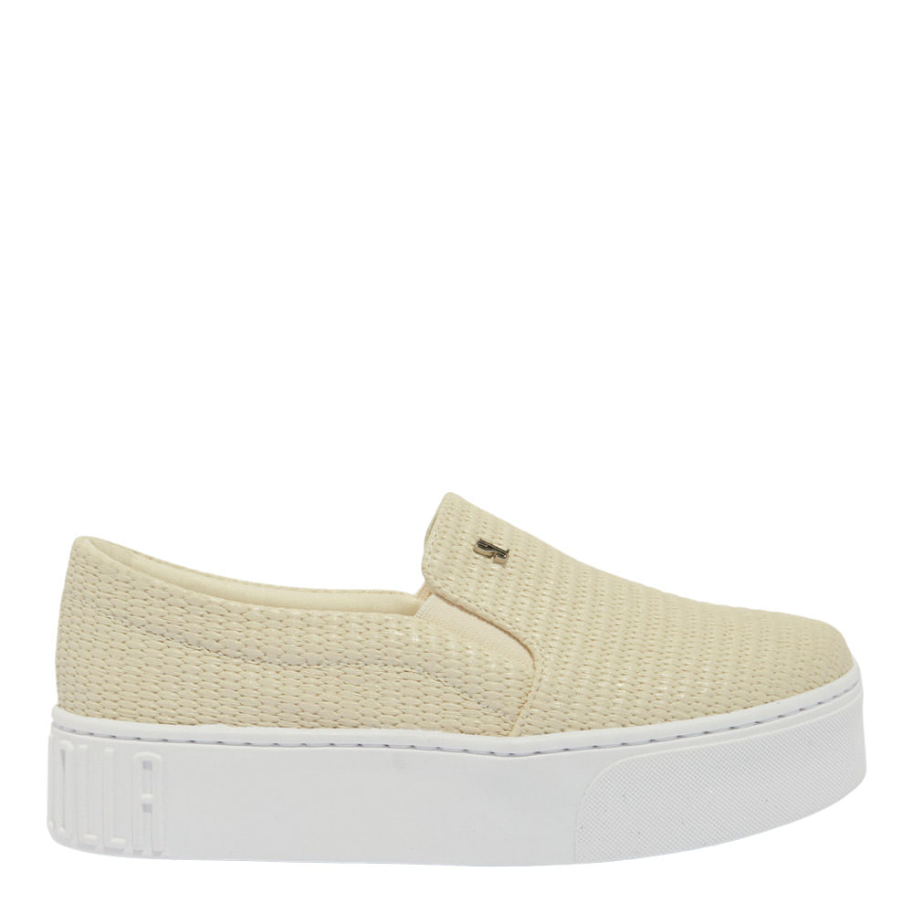 Tênis Slip On Flatform Bege - Santa Lolla Tênis Slip On Flatform Bege - Santa Lolla