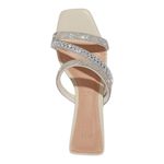 Rasteira Shiny Napa Soft Off White Bico Quadrado - Santa Lolla Rasteira Shiny Napa Soft Off White Bico Quadrado - Santa Lolla