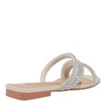 Rasteira Shiny Napa Soft Off White Bico Quadrado - Santa Lolla Rasteira Shiny Napa Soft Off White Bico Quadrado - Santa Lolla