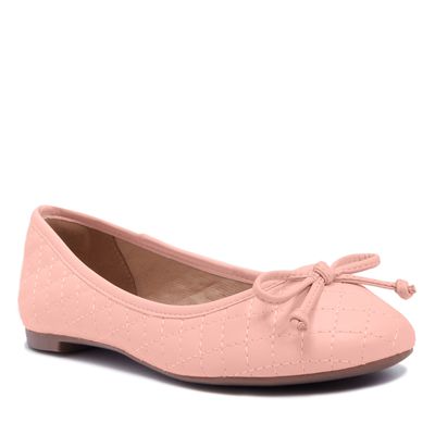 Sapatilha Napa Soft Rosa Laço