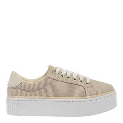 Tenis linho sarja natural