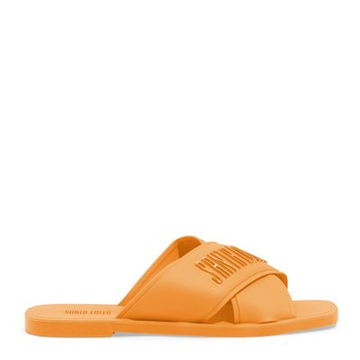 Rasteira Borracha Laranja Neon