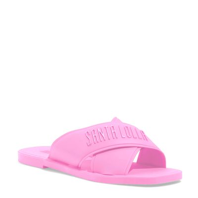 Rasteira Borracha Rosa