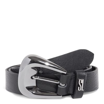Cinto couro soleta preto 2