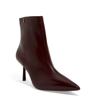 Bota Cano Curto Couro Nobre Boots Marrom Dark Cocoa