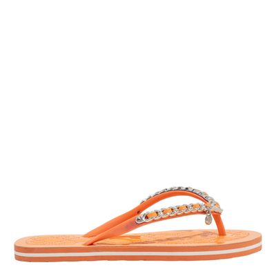 Chinelo Flip Flop Verniz Laranja Papaia