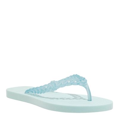 Chinelo Flip Flop Borracha Azul Cloud Tira Corrente
