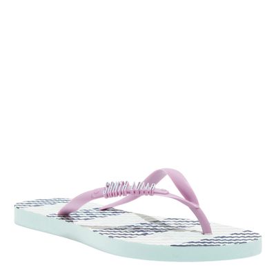 Kit Chinelo Flip Flop  Borracha Soft E Necessaire Azul