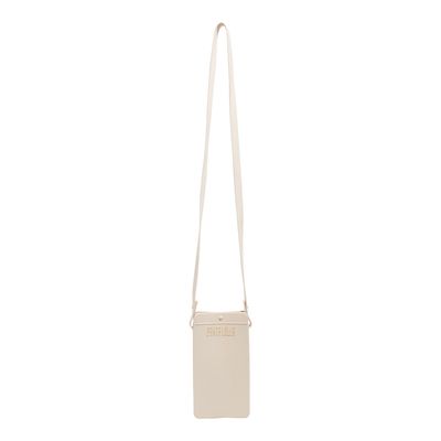 Bolsa Porta Celular Borracha Alça Transversal Off White
