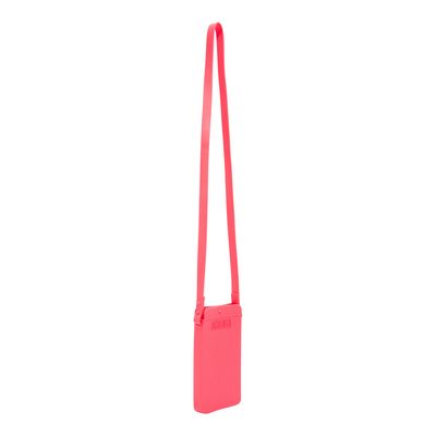 Bolsa Porta Celular Borracha Alça Transversal Rosa