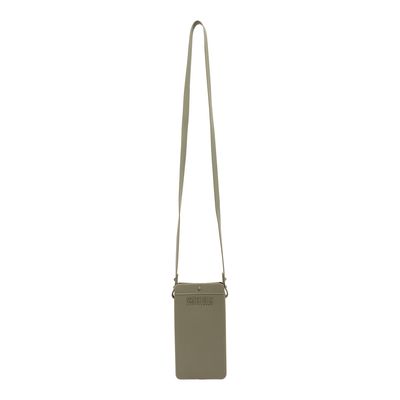 Bolsa Porta Celular Borracha Alça Transversal Verde Pistache