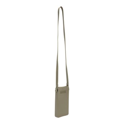 Bolsa Porta Celular Borracha Alça Transversal Verde Pistache