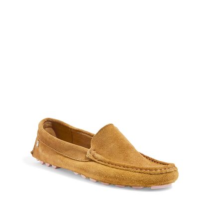 Mocassim Couro Camurça Caramelo