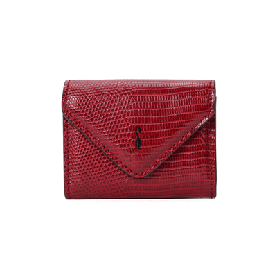 Porta Cartão Envelope Lizard Vermelho Pepper