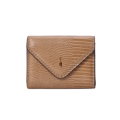 Porta Cartão Envelope Lizard Marrom