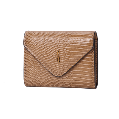 Porta Cartão Envelope Lizard Marrom