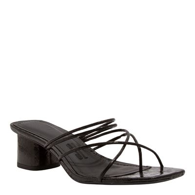 Mule Crinkle Galaxy Preto Salto Grosso