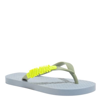 Chinelo Flip Flop Infantil Borracha Azul E Verde