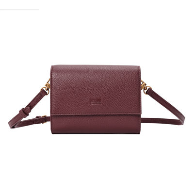 Bolsa Carteira Floater Vermelho Merlot Alça Transversal