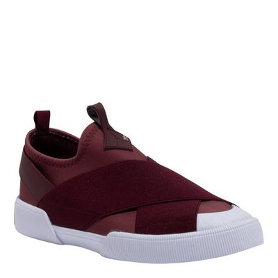 Tênis Slip On Neoprene Elásticos Vermelho Merlot