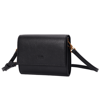 Bolsa Carteira Pequena Floater Preta Alça Transversal