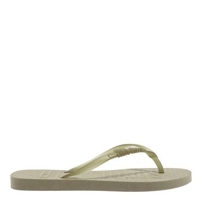 Chinelo Flip Flop Borracha  Verde Pistache Bico Redondo