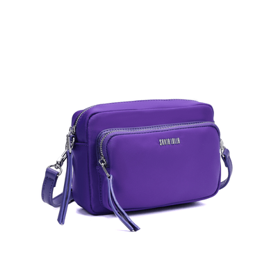 Bolsa Nylon Roxa Alça Transversal