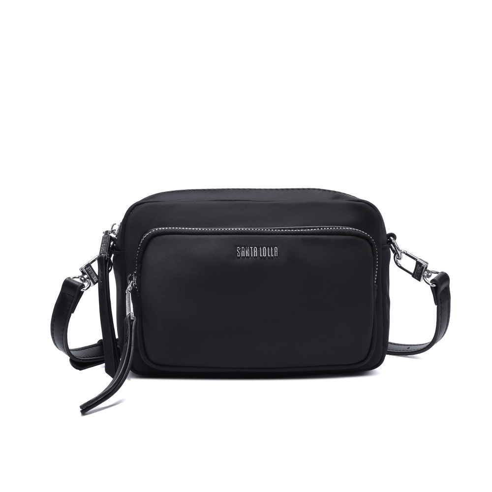 Bolsa Nylon Preta Alça Transversal - Santa Lolla