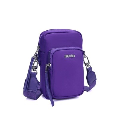 Bolsa Nylon Roxa Alça Transversal