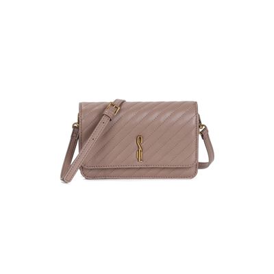 Bolsa Pequena Soft Cinza Alça Transversal