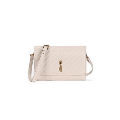 Bolsa Pequena Soft Bege Alça Transversal