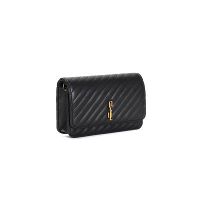 Bolsa Pequena Soft Bege Preto Transversal
