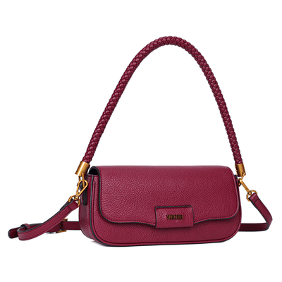 Bolsa Pequena Floater Vermelho Merlot Alça De Ombro