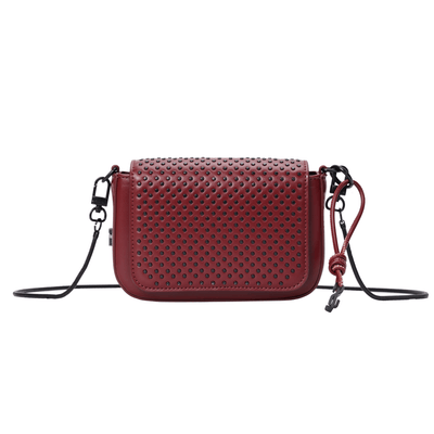 Bolsa Pequena Soft Vermelho Bordô Alça Transversal