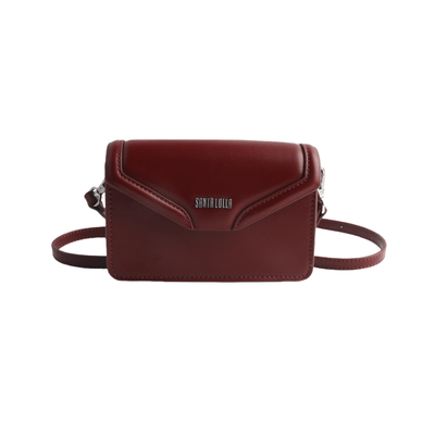 Bolsa Envelope Soft Vermelho Bordô Alça Transversal