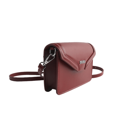 Bolsa Envelope Soft Vermelho Bordô Alça Transversal