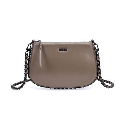 Bolsa Soft Cinza Alça Transversal
